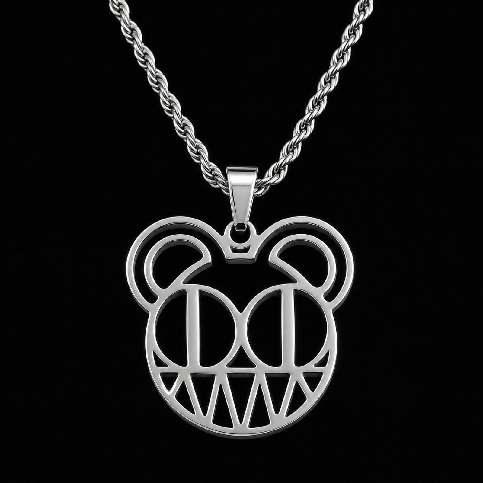Radiohead Necklace – Stainless Steel Pendant & Custom Chain