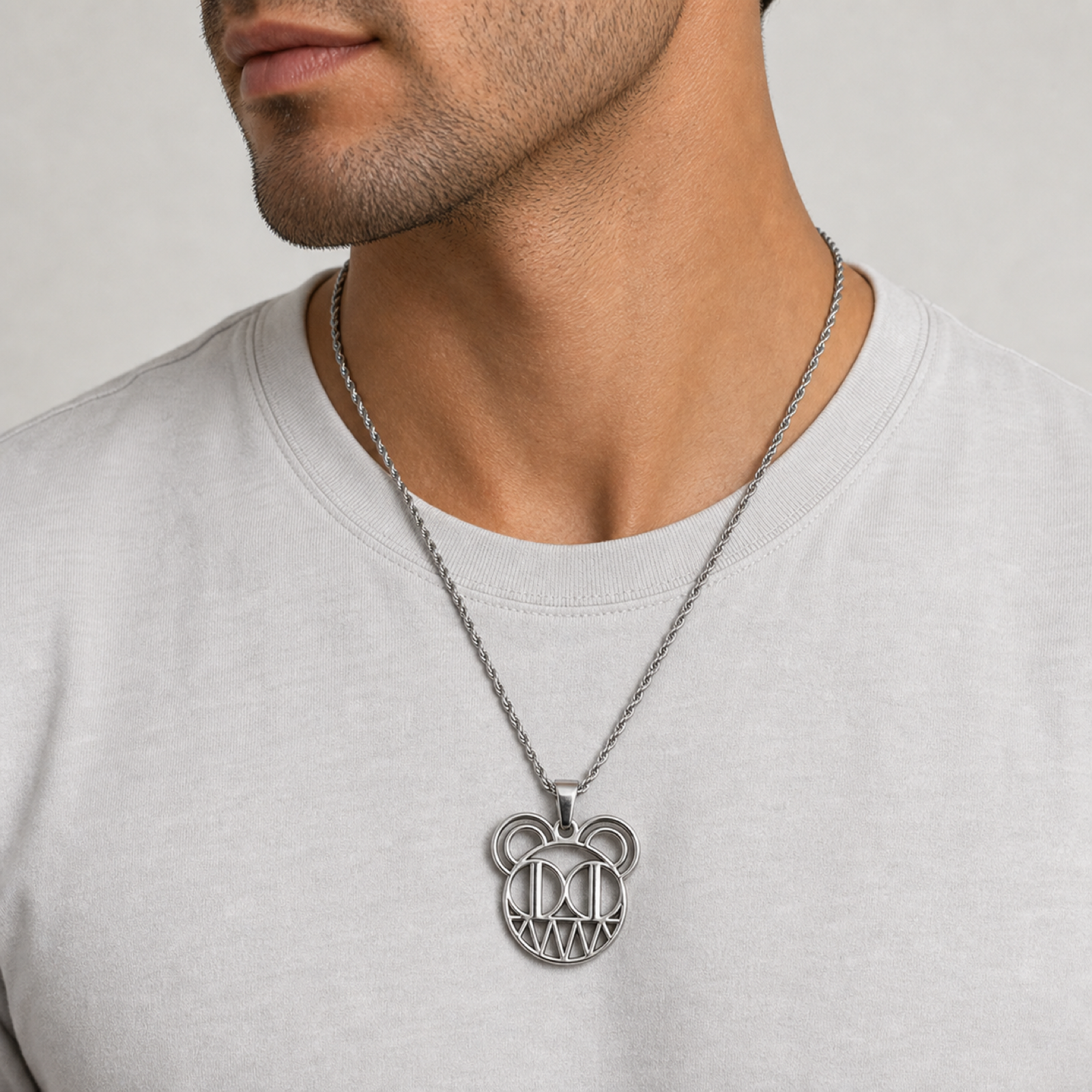 Radiohead Necklace – Stainless Steel Pendant & Custom Chain
