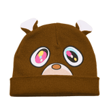 Graduation Bear Beanie with Cute Ears – Brown