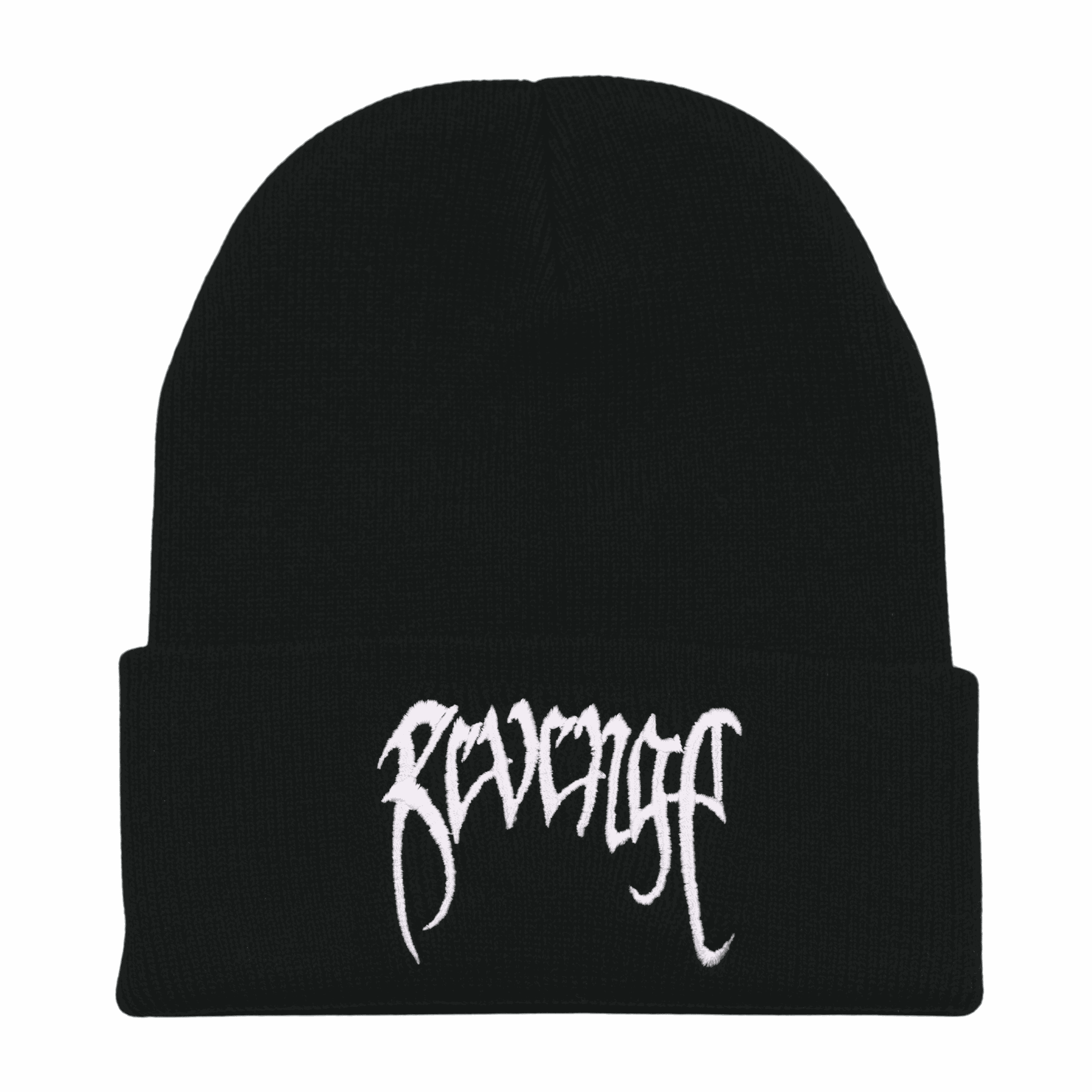 XXXTentacion "Revenge" Embroidered Beanie – Black Hip-Hop Style Knit Hat
