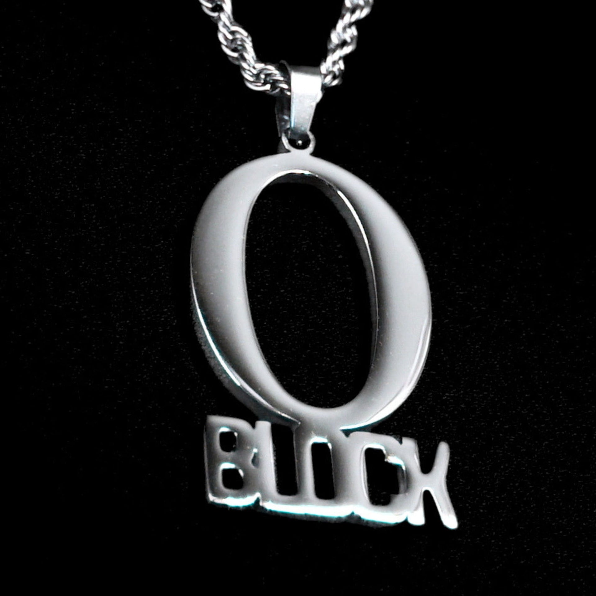 King Von O Block Chain Custom Stainless Steel Drill Necklace CULT STAR King von o block chain custom stainless steel drill necklace cult star