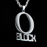 Grandson O Block Necklace & Custom Chain