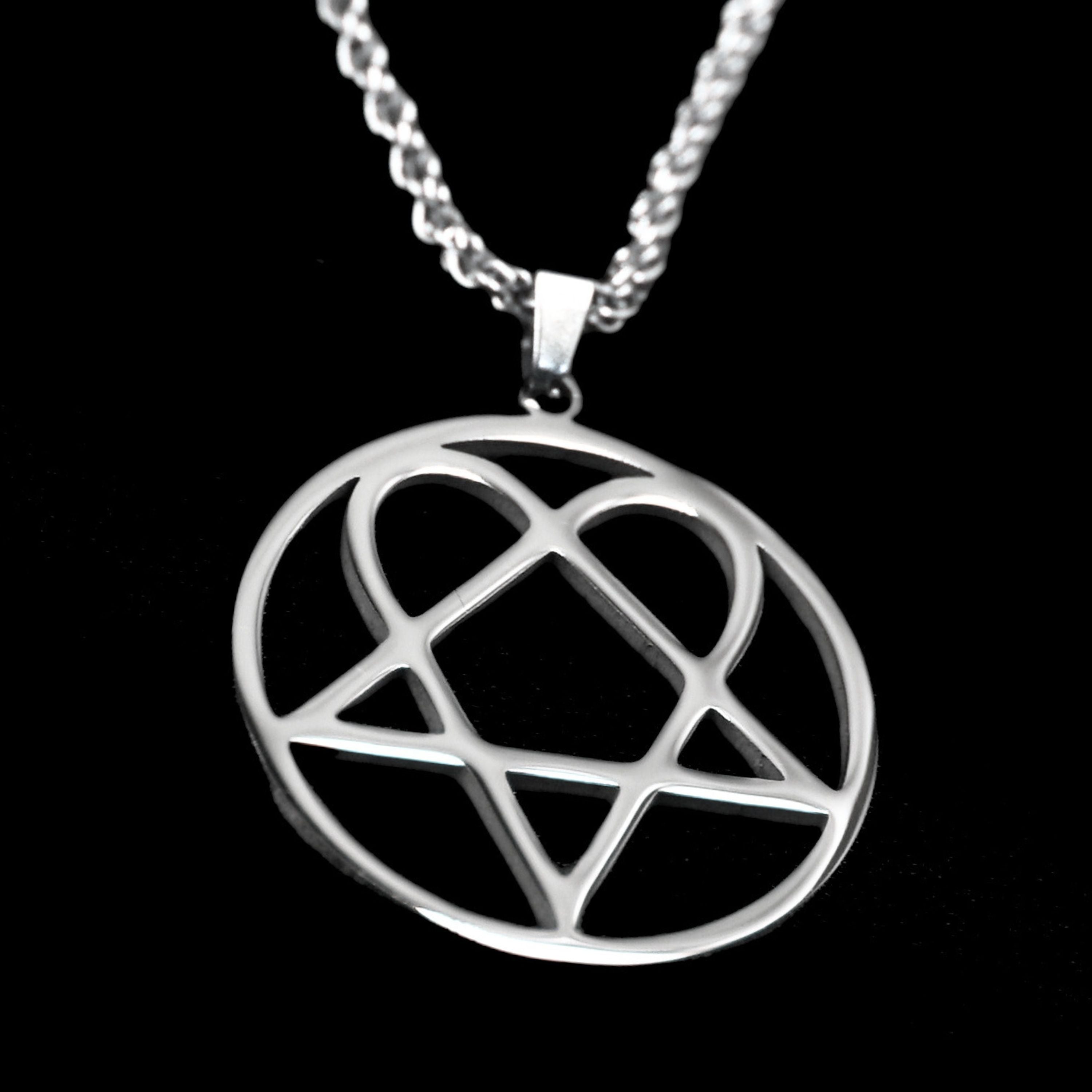OPIUM Heartagram Pentagram Necklace & Custom Chain