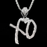 Abel "XO" Rhinestone Necklace & Custom Chain