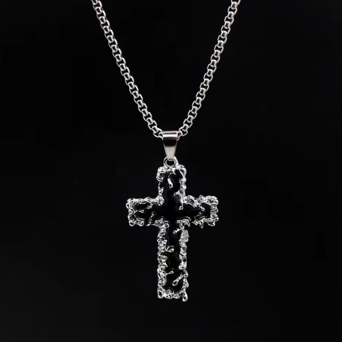Thorn Cross Pendant Necklace & Custom Chain main product image