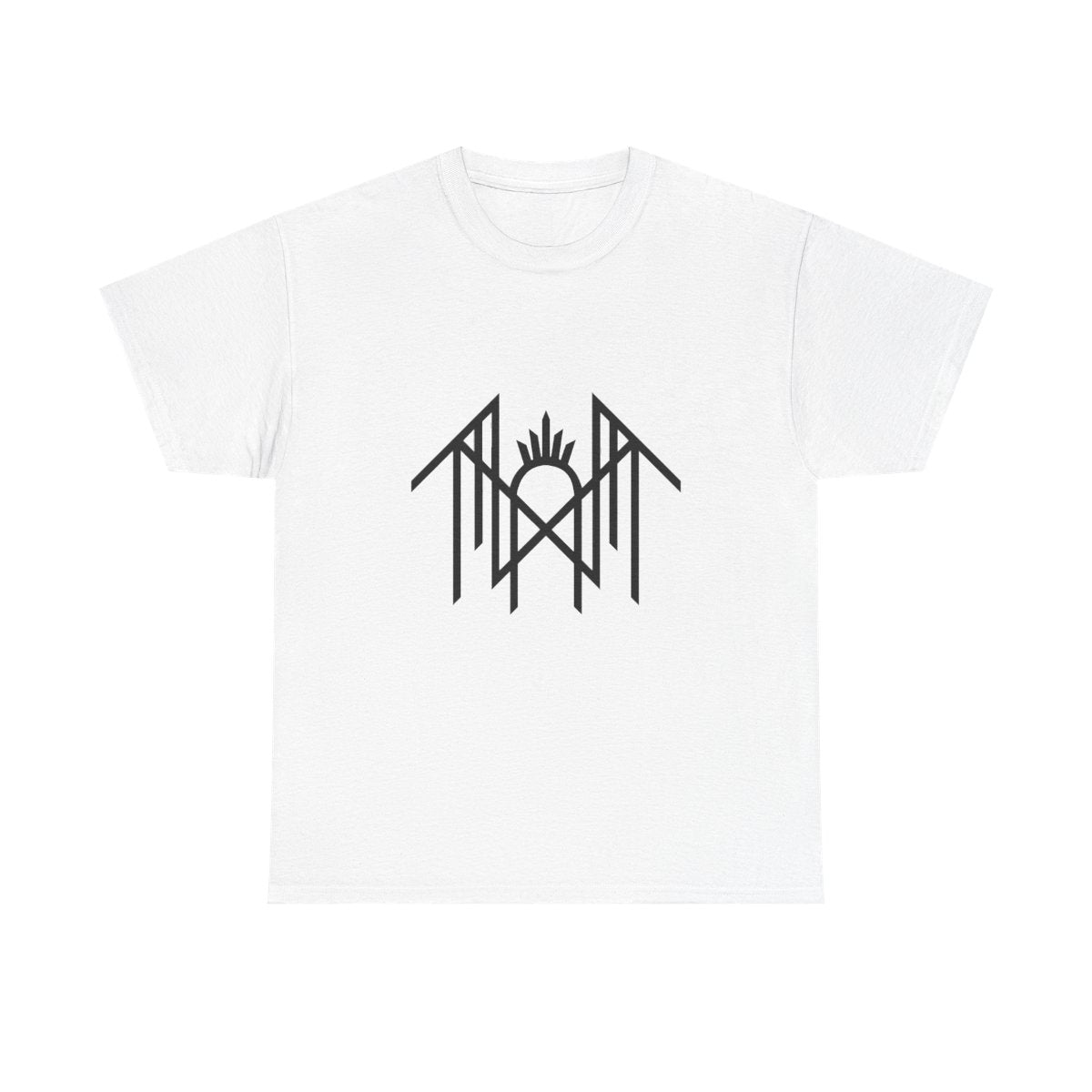Sleep Token logo T-shirt in white with black Vessel Worship graphic